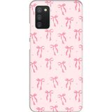Techtree Samsung Galaxy A02s Uyumlu Soft Pembe Fiyonk Desenli Baskılı Silikon Kılıf