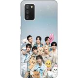 Techtree Samsung Galaxy A02s Uyumlu Tray Kids K-Pop Grubu Ve Skzoo Temalı Baskılı Silikon Kılıf