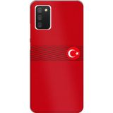Techtree Samsung Galaxy A02S Uyumlu Türk Milli Takım Izgara Desenli Forma Baskılı Silikon Kılıf
