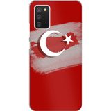 Techtree Samsung Galaxy A02s Uyumlu Türkiye Harita Detaylı Türk Bayrağı Baskılı Silikon Kılıf
