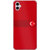 Techtree Samsung Galaxy A04 Uyumlu Türk Milli Takım Izgara Desenli Forma Baskılı Silikon Kılıf