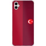 Techtree Samsung Galaxy A04 Uyumlu Türk Milli Takım Parçalı Forma Baskılı Silikon Kılıf
