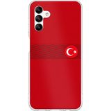 Techtree Samsung Galaxy A04s Uyumlu Türk Milli Takım Izgara Desenli Forma Baskılı Silikon Kılıf