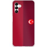 Techtree Samsung Galaxy A04s Uyumlu Türk Milli Takım Parçalı Forma Baskılı Silikon Kılıf