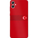 Techtree Samsung Galaxy A05 Uyumlu Türk Milli Takım Izgara Desenli Forma Baskılı Silikon Kılıf