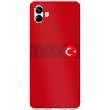 Techtree Samsung Galaxy A06 Uyumlu Türk Milli Takım Izgara Desenli Forma Baskılı Silikon Kılıf