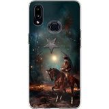 Techtree Samsung Galaxy A10S Uyumlu Atatürk At Üstünde Zafer Baskılı Silikon Kılıf