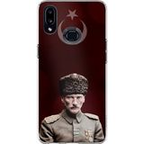 Techtree Samsung Galaxy A10s Uyumlu Ay Yıldız Ve Başkomutan Atatürk Baskılı Silikon Kılıf
