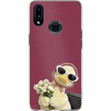 Techtree Samsung Galaxy A10S Uyumlu Çiçekli Ördek Baskılı Silikon Kılıf