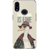 Techtree Samsung Galaxy A10S Uyumlu Everything is fine Baskılı Silikon Kılıf