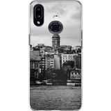 Techtree Samsung Galaxy A10s Uyumlu Galata Kulesi Ve Deniz Manzaralı Baskılı Silikon Kılıf