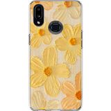 Techtree Samsung Galaxy A10s Uyumlu Güneşin Dokunuşu Sarı Papatya Baskılı Silikon Kılıf