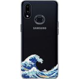 Techtree Samsung Galaxy A10S Uyumlu Kanagawa Oki Nami Ura Dalgası Tasarımlı Baskılı Silikon Kılıf