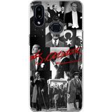 Techtree Samsung Galaxy A10S Uyumlu Kırmızı Mustafa Kemal Atatürk İmza Baskılı Silikon Kılıf