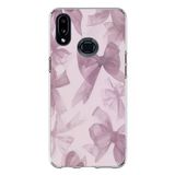 Techtree Samsung Galaxy A10s Uyumlu Menekşe Tonlu Fiyonk Baskılı Silikon Kılıf