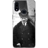 Techtree Samsung Galaxy A10S Uyumlu Mustafa Kemal Atatürk Portre Baskılı Silikon Kılıf