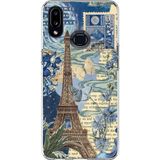 Techtree Samsung Galaxy A10S Uyumlu Paris ve Eyfel Kulesi Baskılı Silikon Kılıf