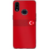 Techtree Samsung Galaxy A10S Uyumlu Türk Milli Takım Izgara Desenli Forma Baskılı Silikon Kılıf