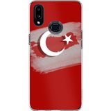 Techtree Samsung Galaxy A10s Uyumlu Türkiye Harita Detaylı Türk Bayrağı Baskılı Silikon Kılıf