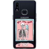 Techtree Samsung Galaxy A10S Uyumlu You Look Good İskelet Tasarımlı Baskılı Silikon Kılıf