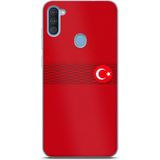 Techtree Samsung Galaxy A11-M11 Uyumlu Türk Milli Takım Izgara Desenli Forma Baskılı Silikon Kılıf