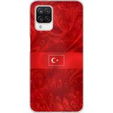 Techtree Samsung Galaxy A12-M12 Uyumlu Türk Milli Takım Desenli Forma Baskılı Silikon Kılıf