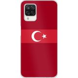 Techtree Samsung Galaxy A12-M12 Uyumlu Türk Milli Takım Kırmızı Forma Baskılı Silikon Kılıf
