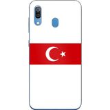 Techtree Samsung Galaxy A20-A30 Uyumlu Türk Milli Takım Beyaz Forma Baskılı Silikon Kılıf