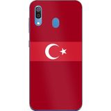Techtree Samsung Galaxy A20-A30 Uyumlu Türk Milli Takım Kırmızı Forma Baskılı Silikon Kılıf