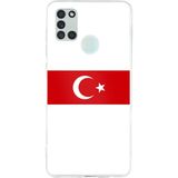 Techtree Samsung Galaxy A21S Uyumlu Türk Milli Takım Beyaz Forma Baskılı Silikon Kılıf
