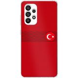 Techtree Samsung Galaxy A23 Uyumlu Türk Milli Takım Izgara Desenli Forma Baskılı Silikon Kılıf