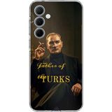 Techtree Samsung Galaxy A35 Uyumlu Atatürk Father of the Turks Baskılı Silikon Kılıf