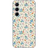 Techtree Samsung Galaxy A35 Uyumlu Ayı Winnie Pooh ve Çiçekler Baskılı Silikon Kılıf