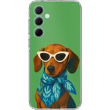 Techtree Samsung Galaxy A35 Uyumlu Cool Dachshund Köpek Baskılı Silikon Kılıf