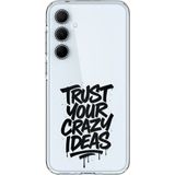 Techtree Samsung Galaxy A35 Uyumlu Crazy Trust Baskılı Silikon Kılıf