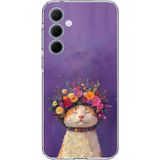 Techtree Samsung Galaxy A35 Uyumlu Frida Catlo kedi Baskılı Silikon Kılıf