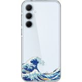 Techtree Samsung Galaxy A35 Uyumlu Kanagawa Oki Nami Ura Dalgası Tasarımlı Baskılı Silikon Kılıf