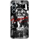 Techtree Samsung Galaxy A35 Uyumlu Kırmızı Mustafa Kemal Atatürk İmza Baskılı Silikon Kılıf
