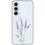 Techtree Samsung Galaxy A35 Uyumlu Lavanta Çiçek Tasarımlı Baskılı Silikon Kılıf