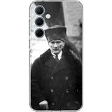 Techtree Samsung Galaxy A35 Uyumlu Mustafa Kemal Atatürk Portre Baskılı Silikon Kılıf