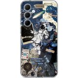 Techtree Samsung Galaxy A35 Uyumlu Retro Astronot Tasarımlı Baskılı Silikon Kılıf