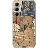 Techtree Samsung Galaxy A35 Uyumlu Retro Gazete Kadın Tasarımlı Baskılı Silikon Kılıf