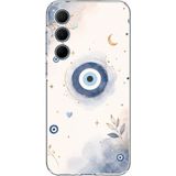 Techtree Samsung Galaxy A35 Uyumlu Şans Getiren Nazar Tasarımı Baskılı Silikon Kılıf
