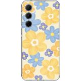Techtree Samsung Galaxy A35 Uyumlu Soft Pastel Çiçek Bahçesi Baskılı Silikon Kılıf