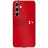 Techtree Samsung Galaxy A35 Uyumlu Türk Milli Takım Izgara Desenli Forma Baskılı Silikon Kılıf