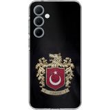 Techtree Samsung Galaxy A35 Uyumlu Türk Sembolü Kurt ve Bayrak Desenli Baskılı Silikon Kılıf