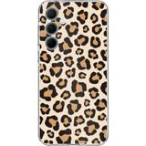 Techtree Samsung Galaxy A35 Uyumlu Vahşi Zarafet Leopar Desenli Baskılı Silikon Kılıf