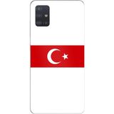 Techtree Samsung Galaxy A51 Uyumlu Türk Milli Takım Beyaz Forma Baskılı Silikon Kılıf