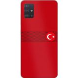 Techtree Samsung Galaxy A51 Uyumlu Türk Milli Takım Izgara Desenli Forma Baskılı Silikon Kılıf