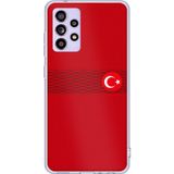 Techtree Samsung Galaxy A52-A52S Uyumlu Türk Milli Takım Izgara Desenli Forma Baskılı Silikon Kılıf
